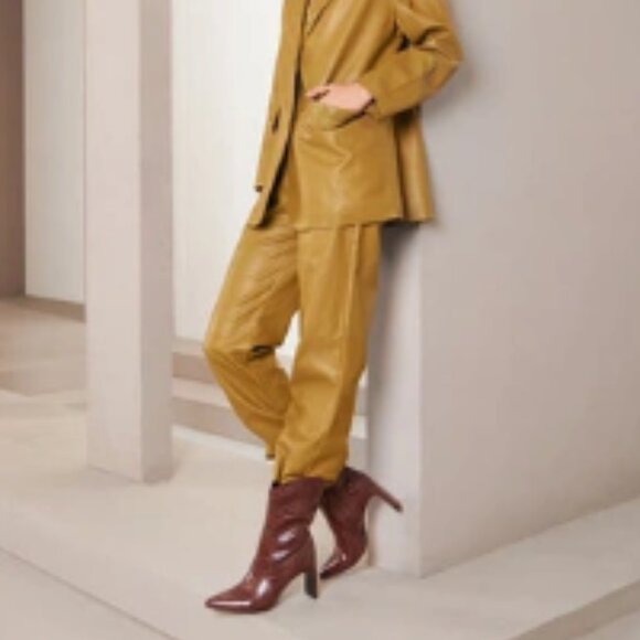 New CHINESE LAUNDRY Forester Western Boot In Dark Chocolate Brown Crocodile - Picture 5 of 8